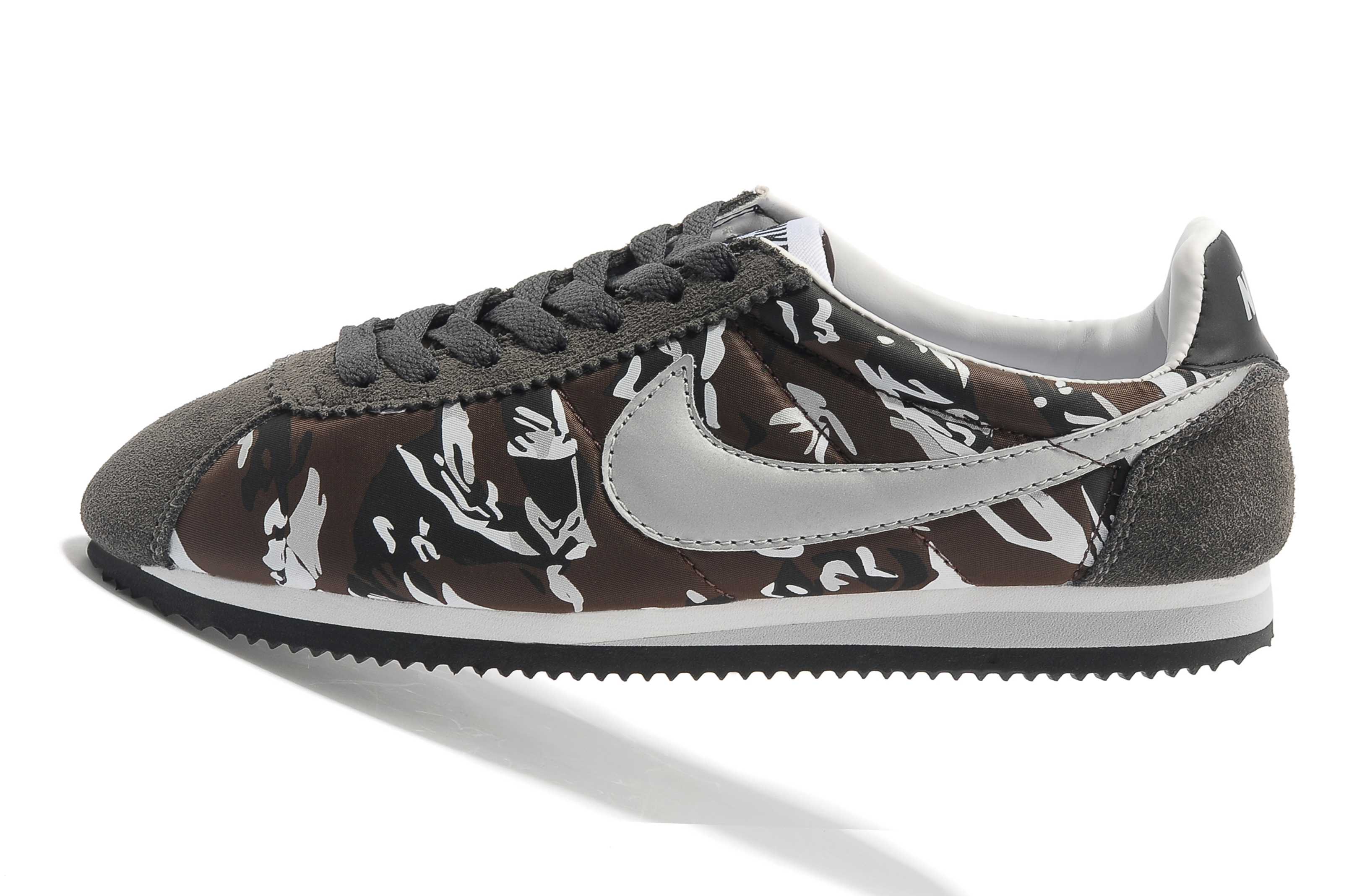 NIKE CORTEZ NYLON PRM femme nike cortez vintage nylon Grey Camouflage ebay